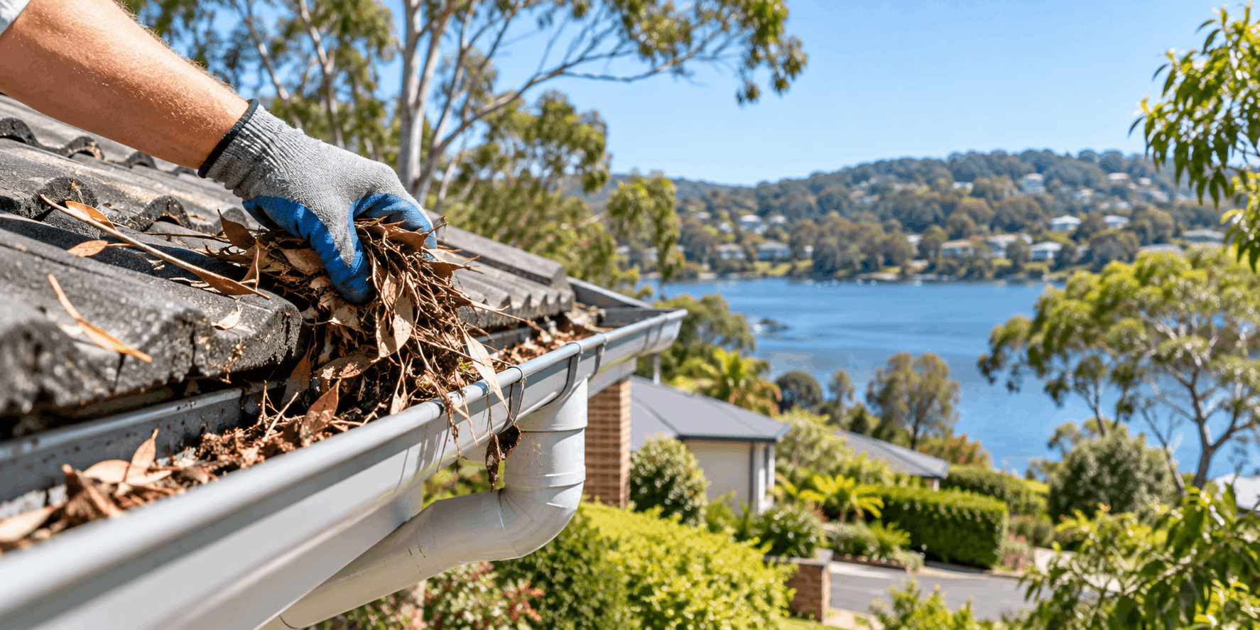 gutter cleaning in Illawong